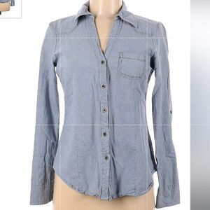 Girl Krazy Blue Button Down Shirt